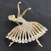 Broche de danse ballerine en cristal pour fille, nouvelle collection, bijoux, meilleurs amis, cadeaux de fête des mères ► Photo 1/6