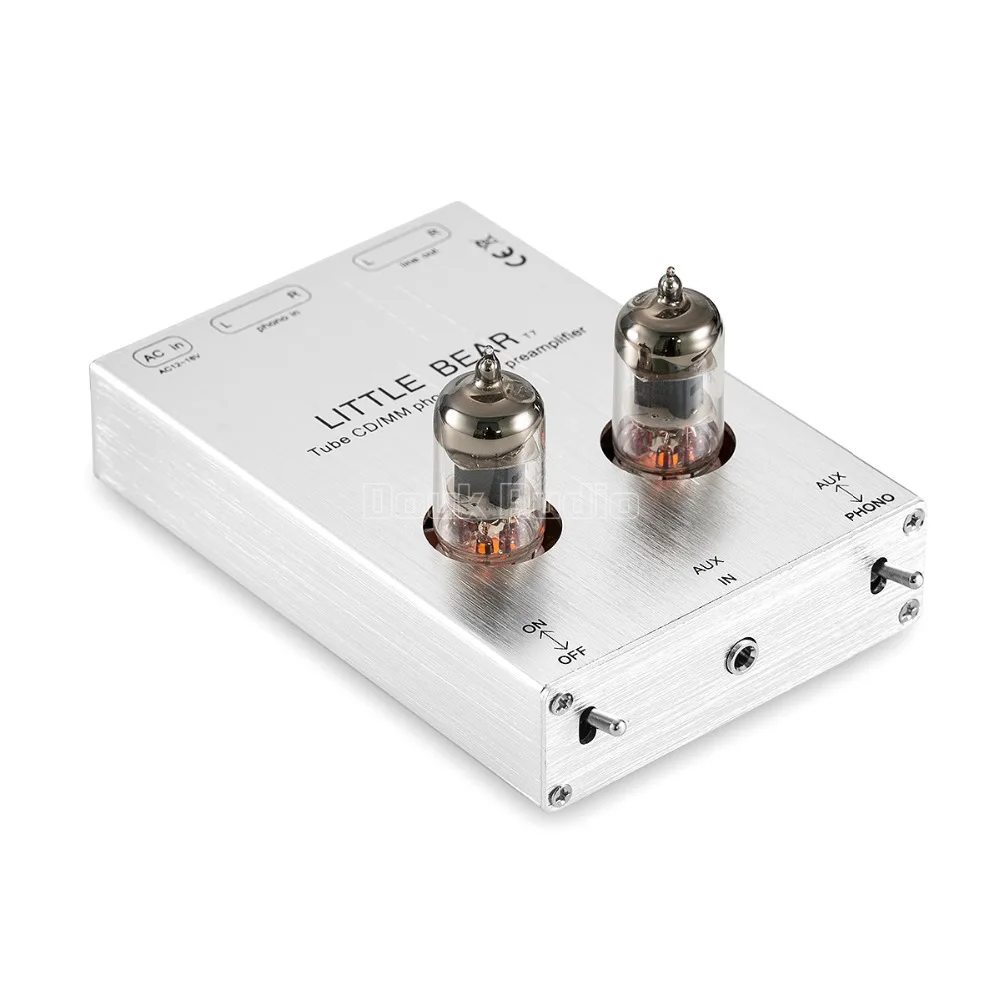 2018 Lastest Little Bear T7 Valve 6J1 Tube Phono Stage RIAA MM Phonograph Preamplifier Stereo Pre-Amp (Silver) Free Shipping 2018 Lastest Little Bear T7 Valve 6J1 Tube Phono Stage RIAA MM Phonograph Preamplifier Stereo Pre-Amp (Silver) Free Shipping