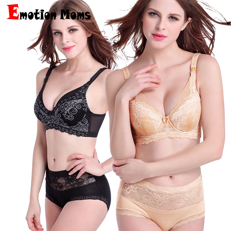 

Emotion Moms Lace Maternity Clothes Full Cup Cotton Plus Size Maternity Bra Lactation Bra For Pregnant Women Breastfeeding Bra