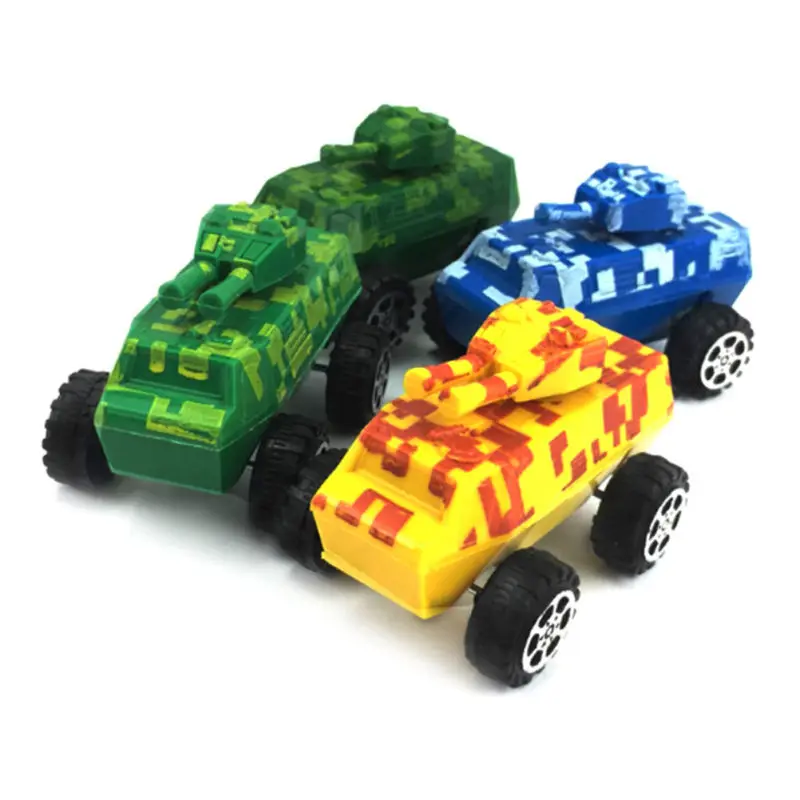 Plastic Army Green Tank Model Miniature Toy Hobbies Kids Educational Gift |