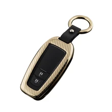 JY для CAMRY CHR PRADO удаленный ключевой оболочки Автомобиль Smart Key Cover Case Аксессуары Алюминий сплав