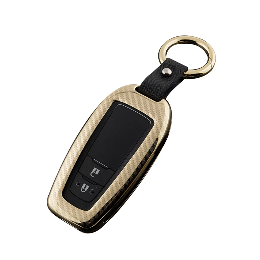 

JY For CAMRY CHR PRADO 2018 Remote Key Shell Car Smart Key Case Cover Accesories Aluminum alloy