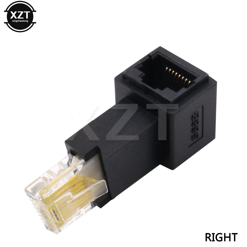 Новинка вертикальный левый правый угловой 90 градусов 8P8C FTP STP UTP Cat 5e RJ45 Lan Ethernet