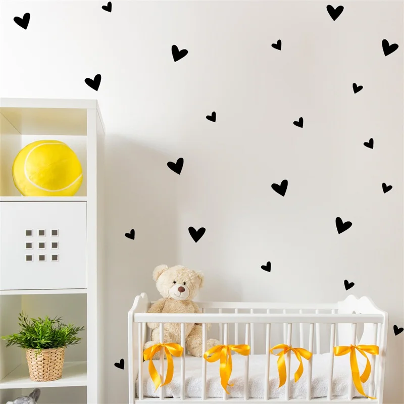 

GB433 Cartoon Hearts Wall Stickers For Living Room Home Decoration Wall Decals Kids Bedroom Girls Dormitory Vinyl Art Mural