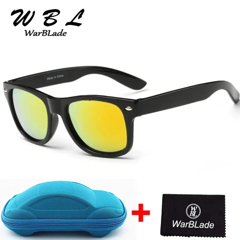 WarBLade Children Gift Cool Sunglasses for Kids Sun Glasses for Children Boys Girls Sunglass UV 400 Protection with Case