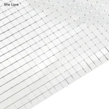 She Love самоклеющиеся настоящие стеклянные ремесленные мини квадратные зеркала Мозаичные Плитки Для DIY домашнего декора ремесла