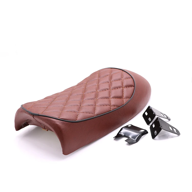 

Brown Hump Saddle Cafe Racer Vintage Seat Cushion For Honda CBR CL Suzuki GN Yamaha XT125 RD250 Kawasaki KZ200A 650B W650