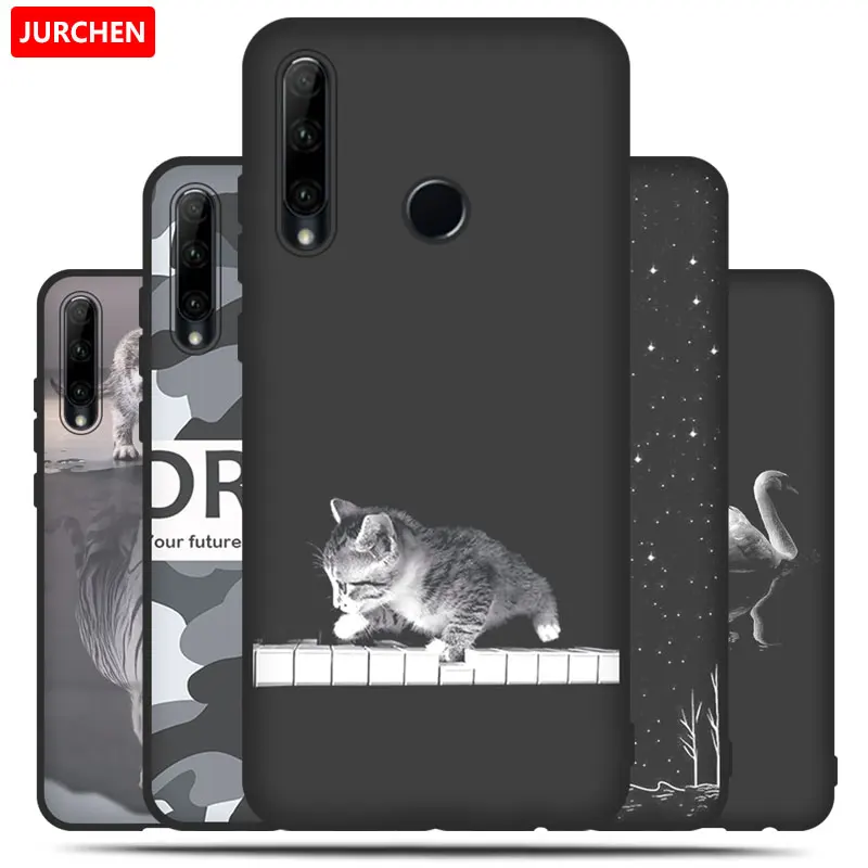 

JURCHEN Case For Huawei Honor 10i / Honor 20i / Honor 20 Lite / P Smart Plus 2019 Phone Case Silicone Cartoon Cute Flower Cat