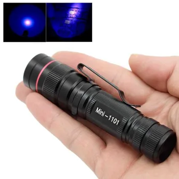 

Wasafire Zoom Led UV Flashlight Torch Ultra Violet Light UV 395nm Purple Flashlight Lamp AA Battery For Marker Checker Detection
