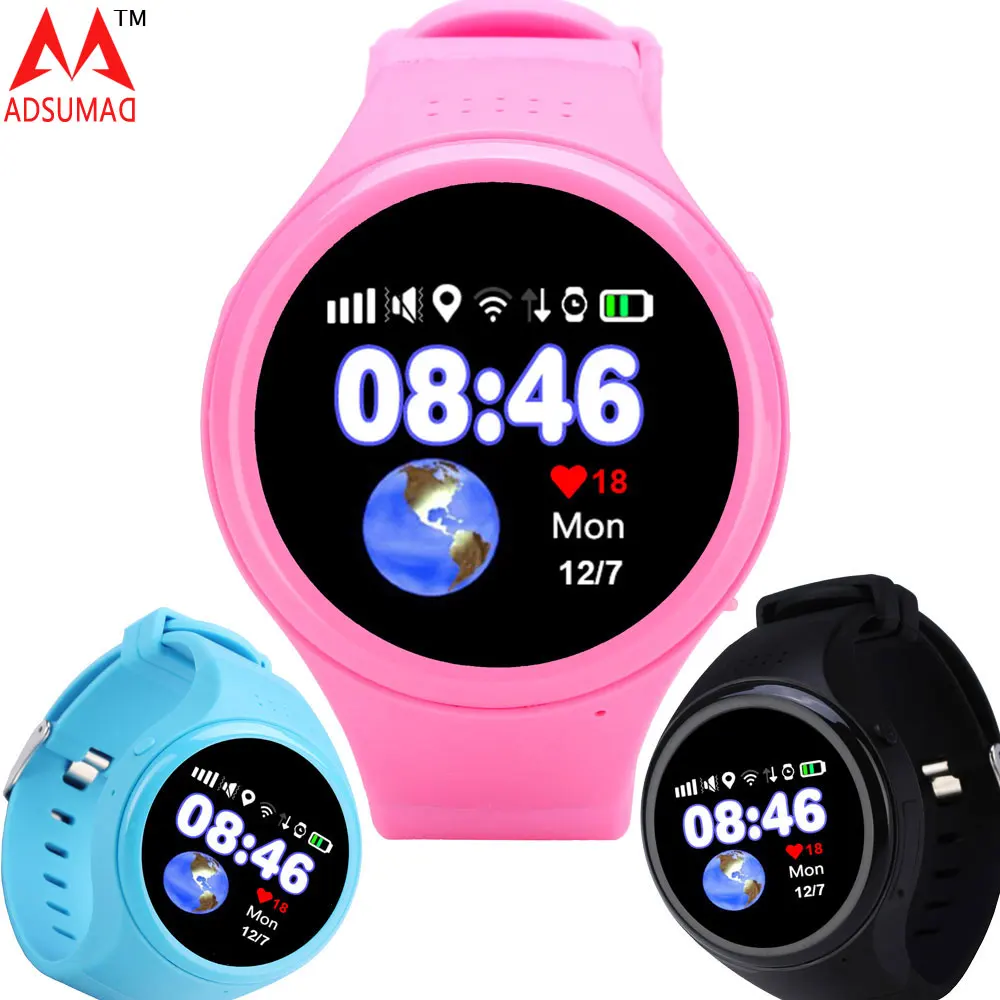 T88 Детские умные часы телефон детские круглый экран MTK2503 2G наручные SOS WiFi gps
