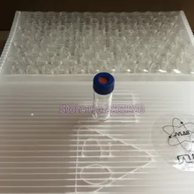 Хроматографические флаконы 1,5 мл для Agilent авто бутылка образца с 9 мм крышкой и Septa автоматический разбор бутылки образца без шкалы 100 шт