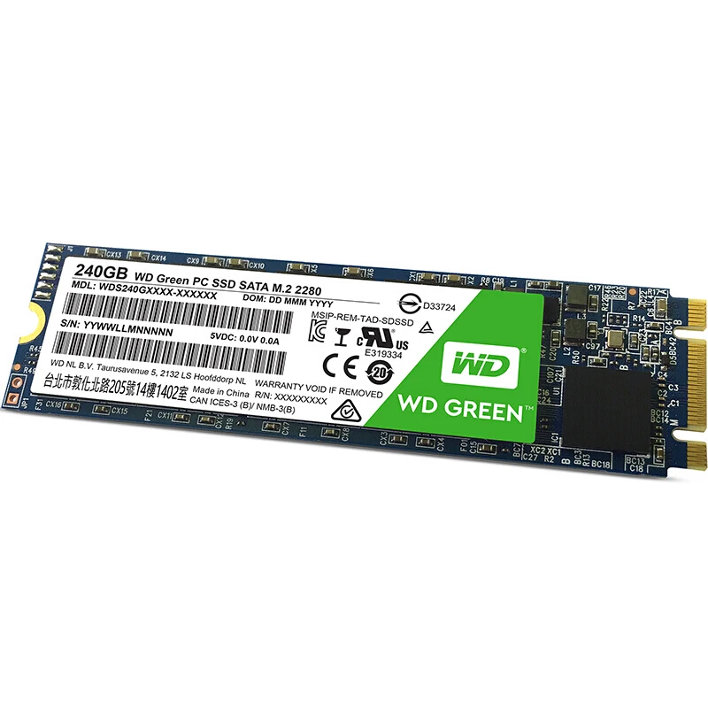 WD SSD зеленый ПК 120 ГБ 240 ГБ M.2(2280) NGFF ноутбук внутренний жесткий диск interno hd ноутбук жесткий диск disque Western Digital