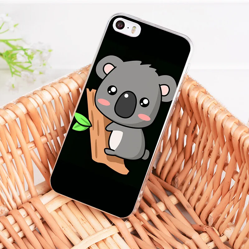 MaiYaCa For iphone 7 8 6 X Case Cartoon animal Cute Koala Art Collage Phone Case for iPhone 8 7 6 6S Plus X 5 5S XS XR XSMAX