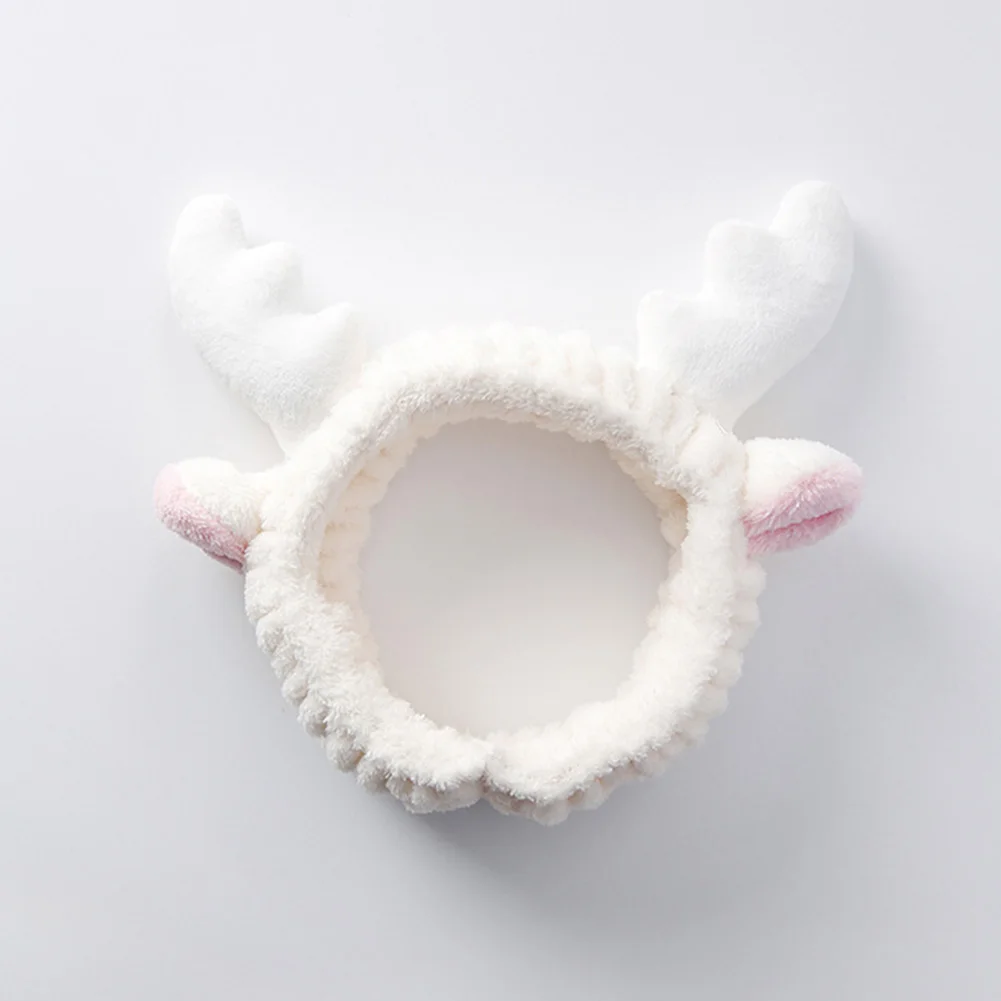 Wash Face Cute Hair Clasp Elk Antler Elastic Mask Tool Casual Make Up Bath Lovely Headwrap For Shower Makeup Headband