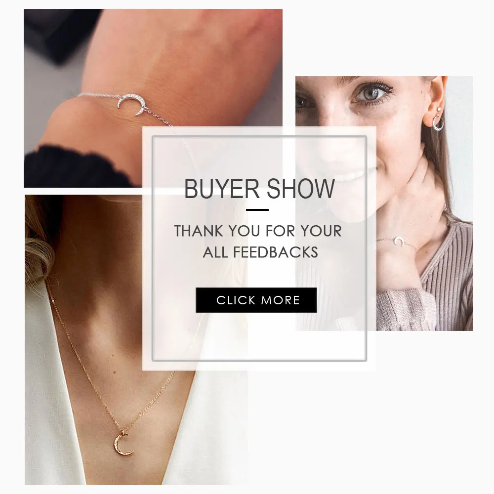 e-Manco 925 Sterling Silver Pendants Necklaces with Bracelet Two Color Statement Moon Bracelets Necklaces Jewelry Set For Women
