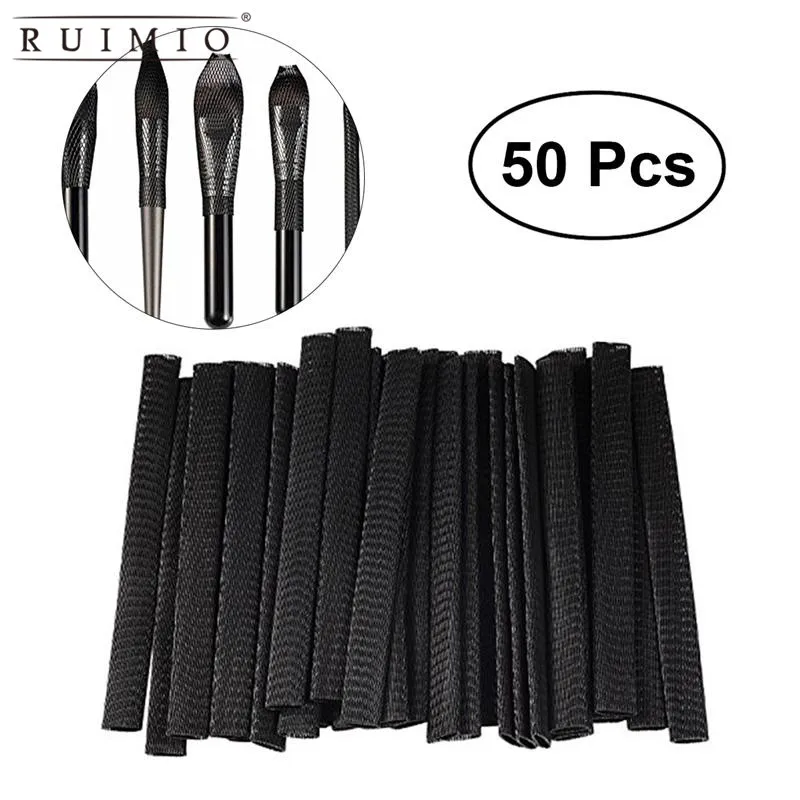 

50pcs Makeup Brushes Net Protector Guard Elastic Mesh Beauty Make Up Cosmetic Brush Pen Cover