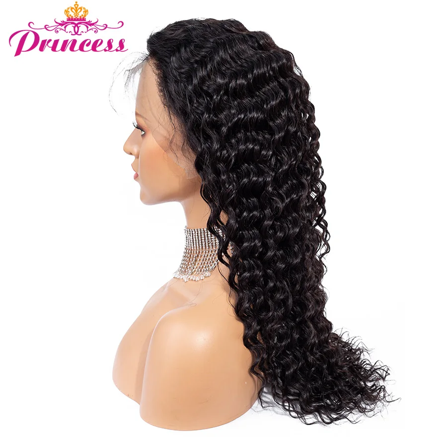 Deep Wave Lace Front Wig Brazilian Remy Human Hair Wigs