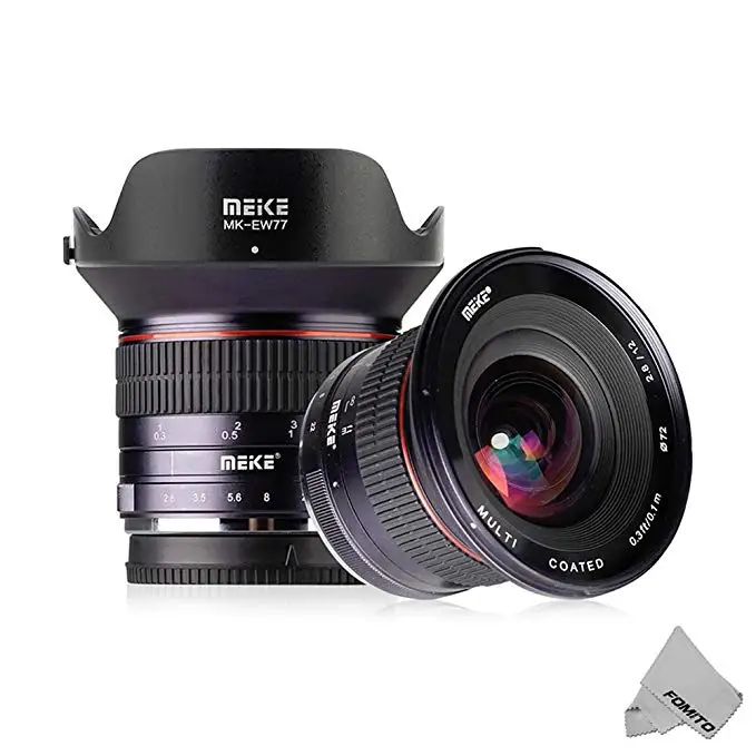US $229.99 Fomito Meike 12mm F28 Ultra Wide Angle Manual Foucs Prime Lens For Sony AlphaNex E Mount APSC Mirrorless Camera