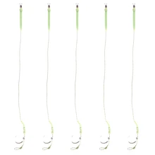 5 шт. Карповые рыболовные снасти для волос плетеные колючие крючки готовые волосы комби-Rig12lb-24lb