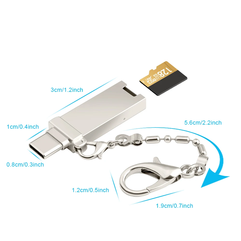 Rocketek type-c usb 2.0 OTG phone type c memory card reader Aluminum adapter micro SD TF pc computer laptop accessories Rocketek type-c usb 2.0 OTG phone type c memory card reader Aluminum adapter micro SD TF pc computer laptop accessories