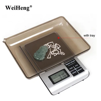 

WeiHeng 3000g 0.1g Digital Kitchen Food Scale with tray Stainless Steel Electronic Weighing Scale Measuring Tools Balance