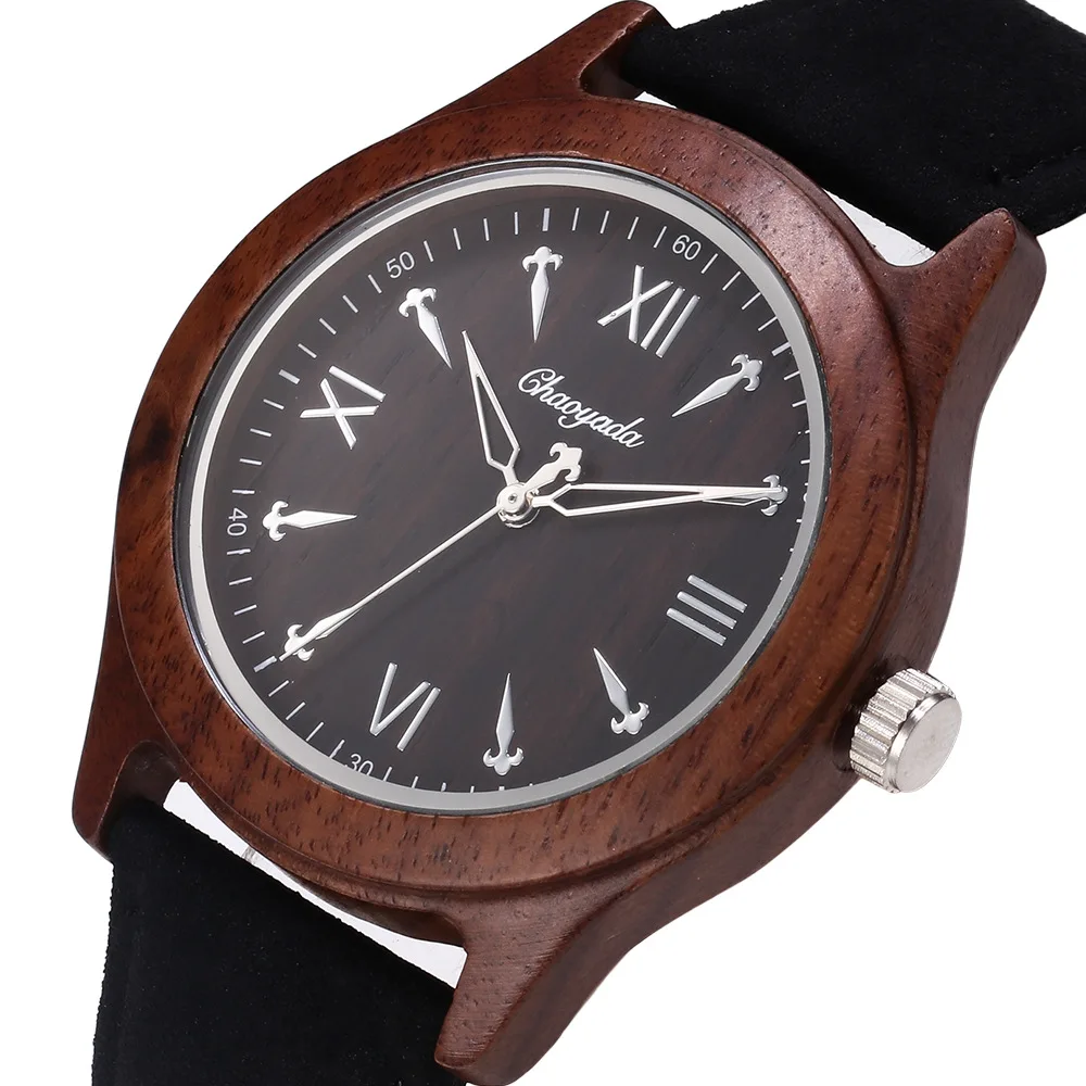 

CYD CHAOYADA Timepieces Wooden Watches Man's Handmade Natural Wood Luxury Wristwatches Ideal Gifts Items Drop Shipping