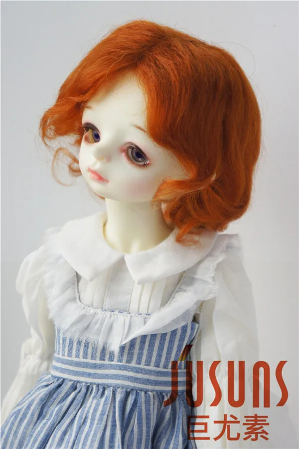 JD044 SD BJD парики из мохера для кукол 1/3 средней длины кудрявая кукла парик Размер 8-9 дюймов волшебный мохер волос для виниловой куклы