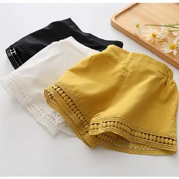 

Baby Girls Shorts 2019 Summer New children Casual Lace Shorts Beach Pants Hot Pants Kids Clothes Spodenki 6 Color Options Y1071
