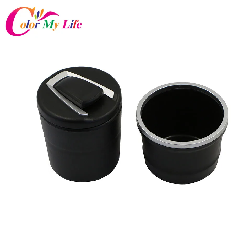

Color My Life Car Ash Holder Tray Ashtray Storage Cup With LED Ash Garbage Container for Chevrolet Cruze Malibu Trax Equinox