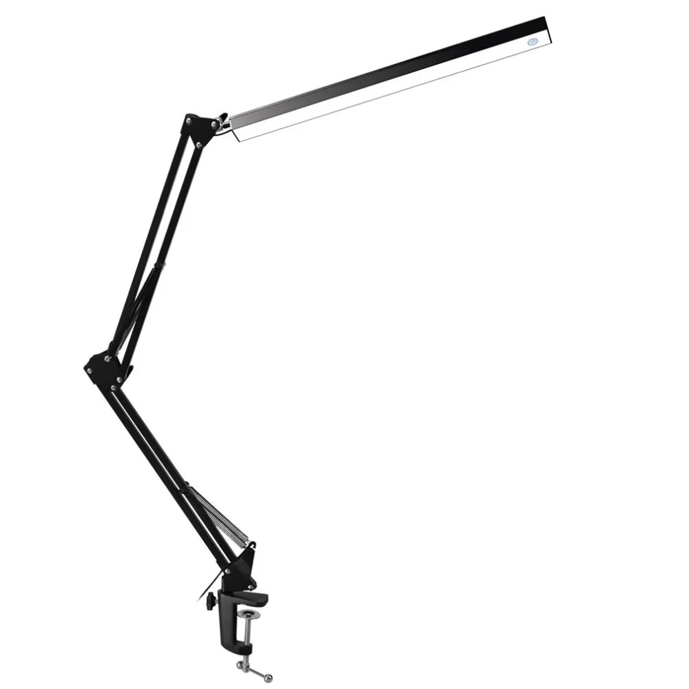 

LED Table Desk Lamp lamps Folding Clip-on USB Long Arm Touch Aluminum Alloy Control Dimmable Eye Protection Light Dropshipping