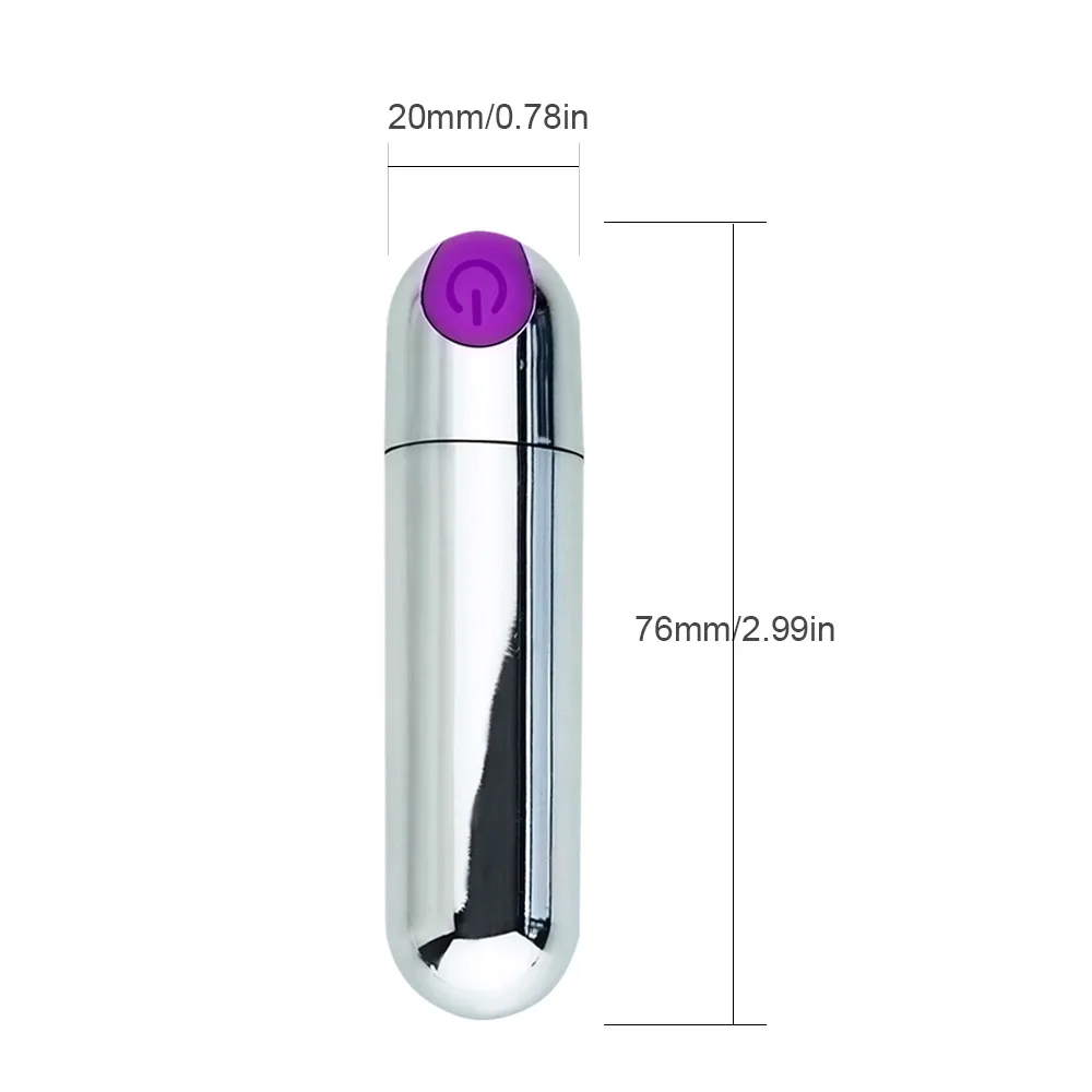 Rechargeable Strong Adult Sex Product USB vibrator, 10 Speed Vibrating Mini Bullet Shape Waterproof Vibrator G-spot Massager (7)