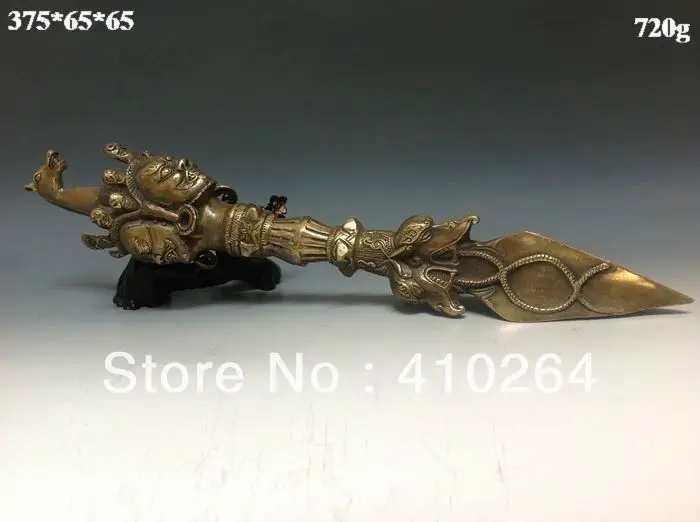 

Shipping Collectible Tibet Tibetan Buddhism Bronze Buddhist Ritual Tool Hand Vajra Dorje Statue