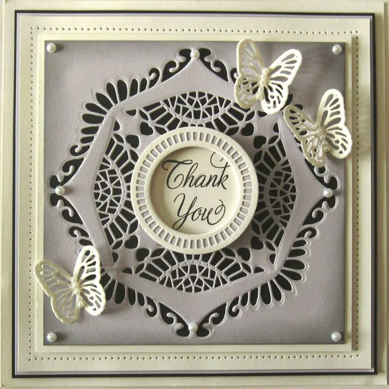 

5Pcs Beautiful Lace Metal Cutting Dies for Scrapbooking DIY Album Embossing Folder Paper Card Maker Template Stencils 97*55mm