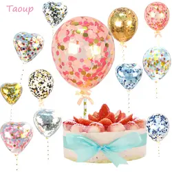 Taoup воздушные шары форма Happy украшение для именинного торта товары для украшения торта свадебный Декор для торта украшения для капкейков Baby