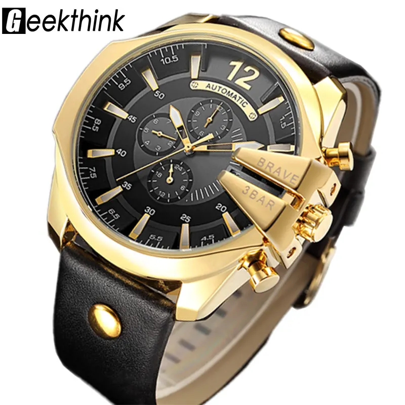 GEEKTHINK Top Luxury Brand Automatic Mechanical Watch Men's Sports Self wind Wrist watch Leather strap Fashion Clock Male New GEEKTHINK Top Luxury Brand Automatic Mechanical Watch Men's Sports Self wind Wrist watch Leather strap Fashion Clock Male New