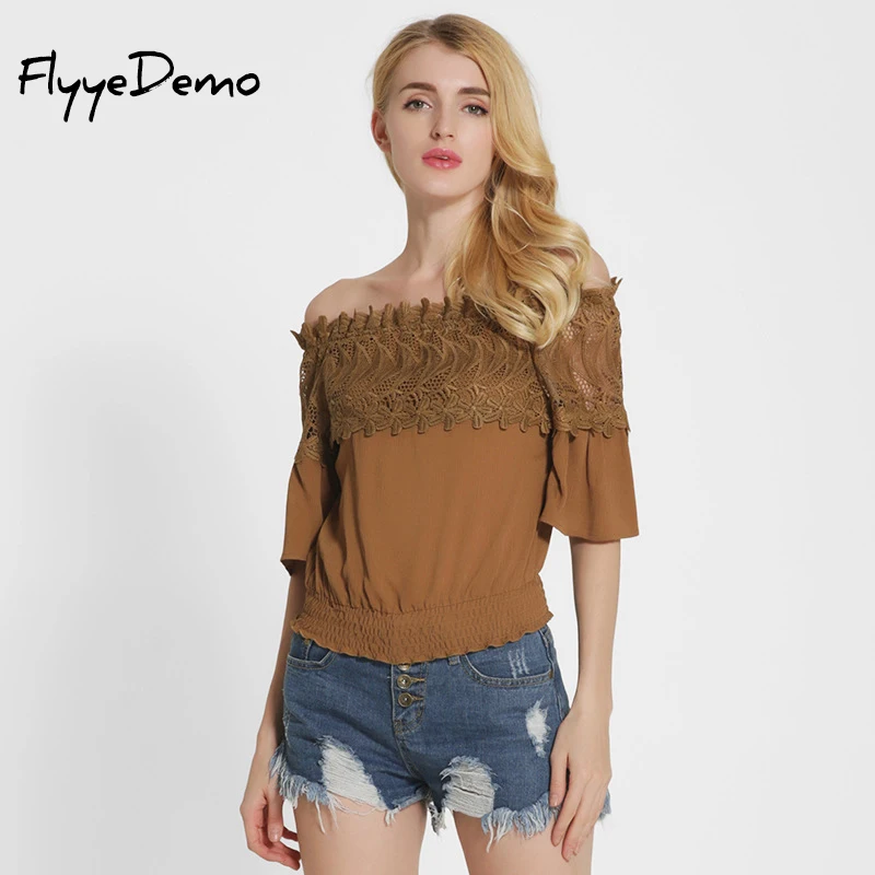 2017 Women Casual Blouse Loose Lace Shirt Slash Neck Womens Blouses Renda Tops White Pink Blouse Elastic Waist Shirts Feminina white-cotton-lace-top : image 2017 Women Casual Blouse Loose Lace Shirt Slash Neck Womens Blouses Renda Tops White Pink Blouse Elastic Waist Shirts Feminina white-cotton-lace-top