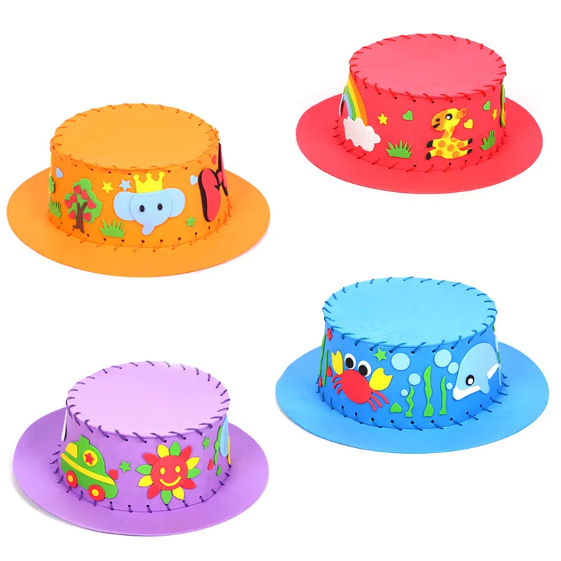 Eva paid Hat обучающая шапка руководство для детского сада Diy Развивающие Игрушки