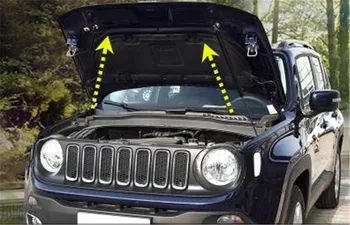 

2x Engine Cover Support Rod Hydraulic Hood Car Style Accessories For JEEP Renegade 2016 2017 2018