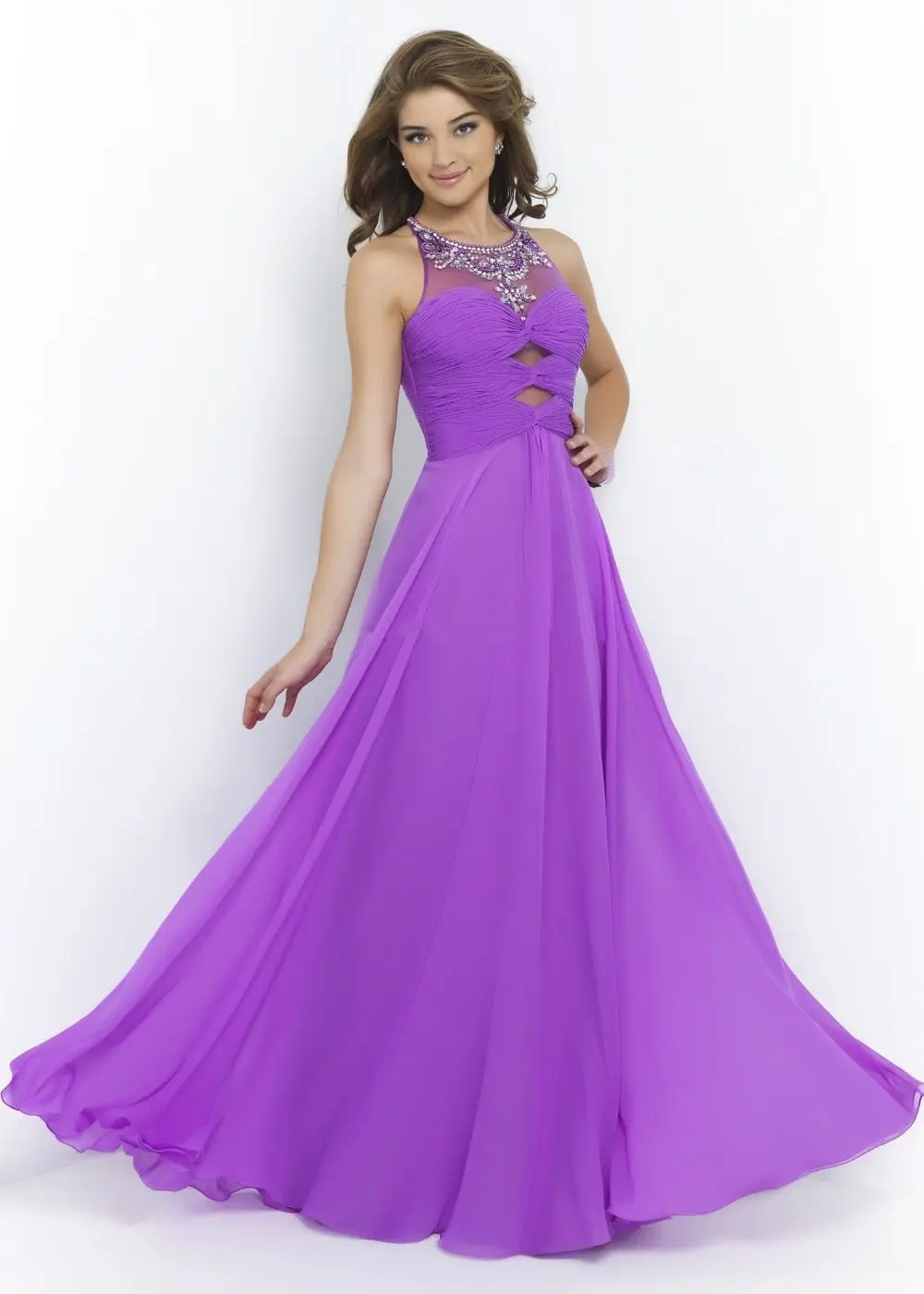 Wedding Purple Prom Dress popular blue purple prom dresses buy cheap sparkle crystals elegant royal pleats open back sexy formal evening gowns 2017