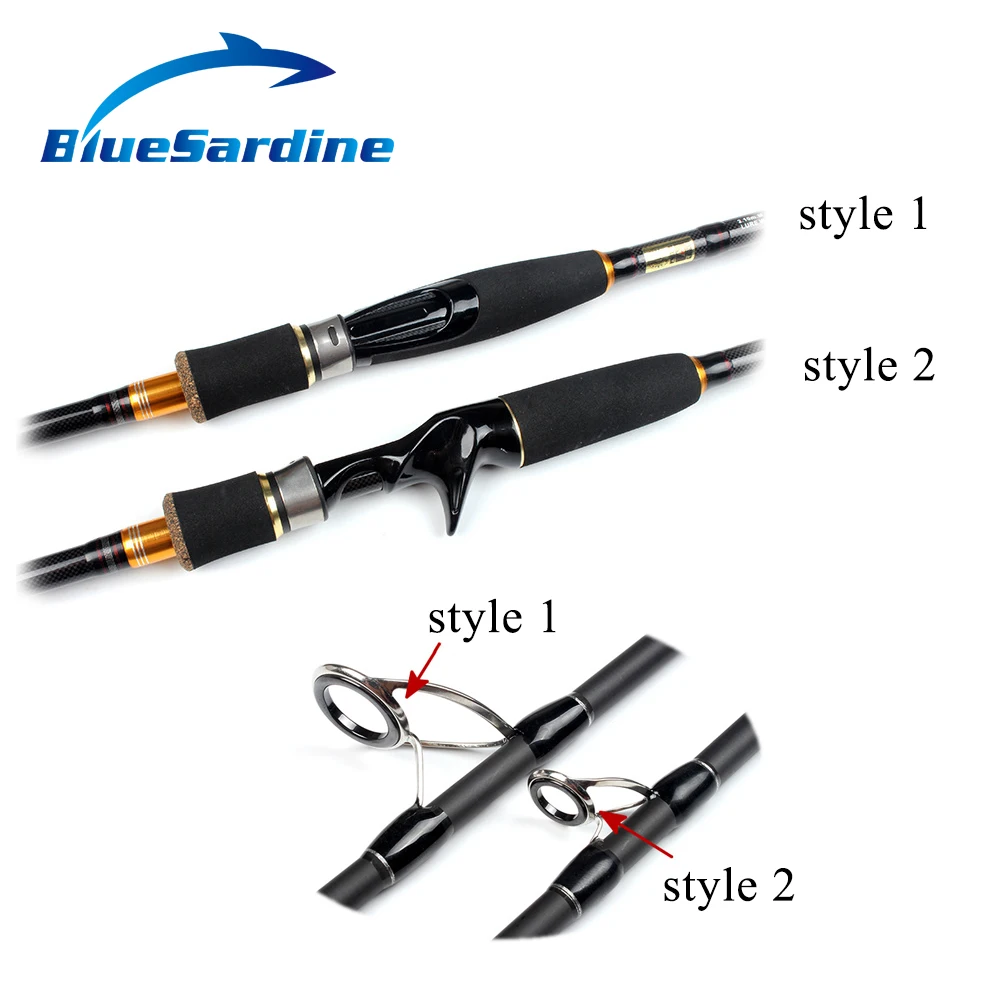 BlueSardine новая литая Удочка Baitcast углеродная 1 8 м 2 4 pesca canne a peche|Удочки| |