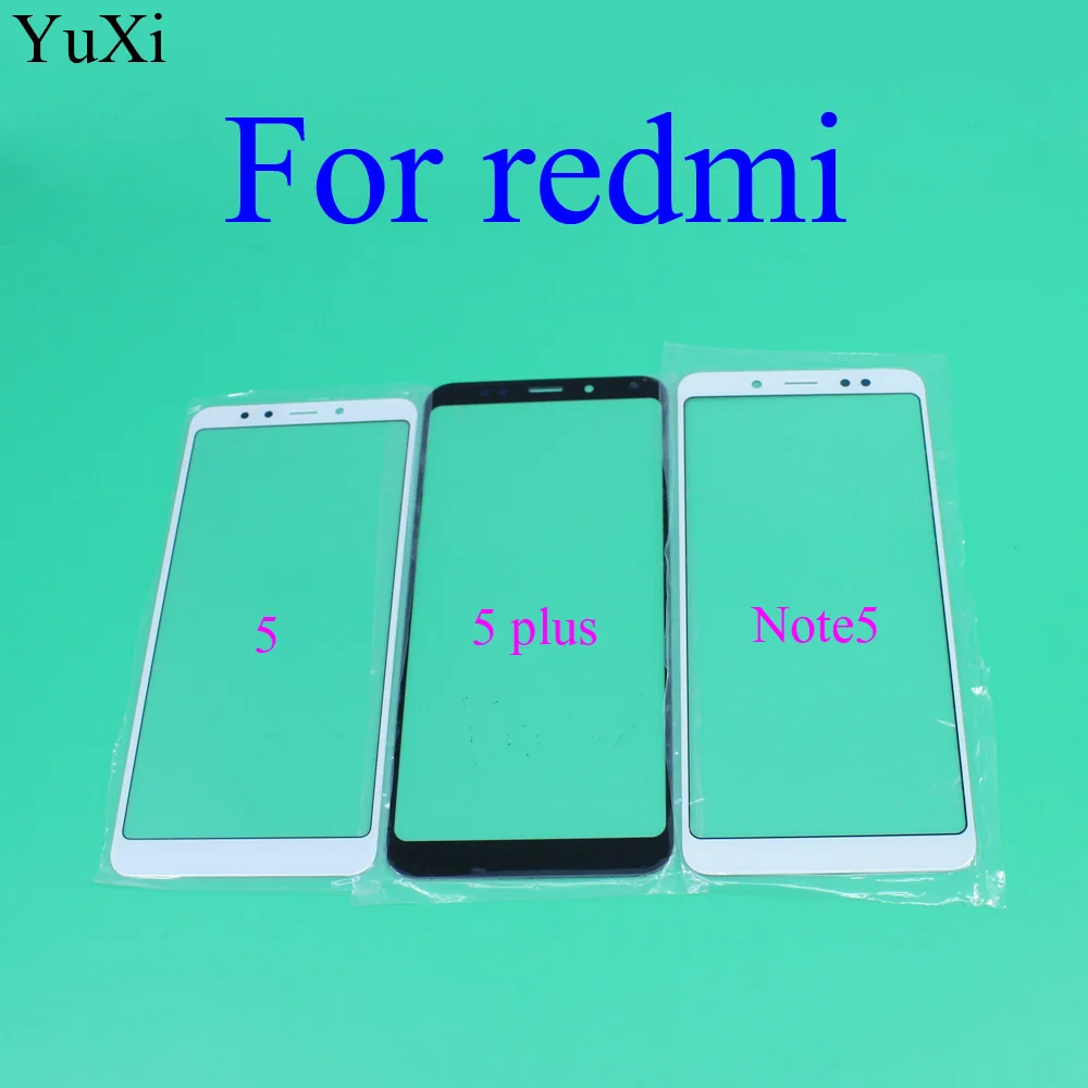 YuXi для Xiaomi Redmi 5 5Plus 5P Note переднее стекло сенсорный ЖК экран внешняя панель Замена