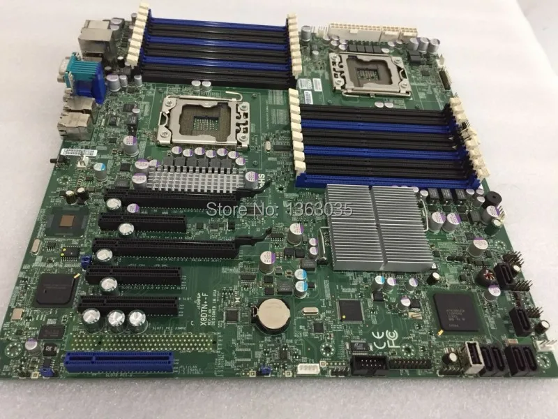 Серверная материнская плата X8DTN +-F X58 LGA1366 5520 чипсет протестированная работает |