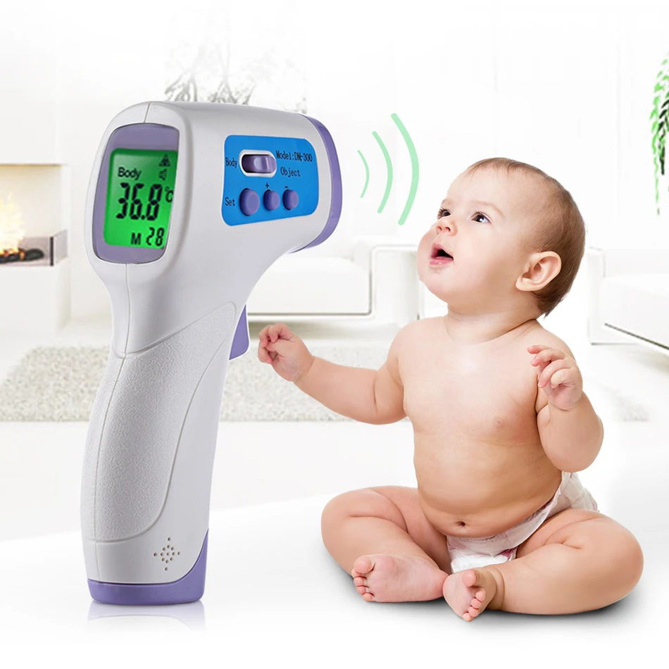 

Professional Baby/Adult Digital Thermometer Gun Forehead Body Infrared Thermometer Thermostat Temperature Controller Tool