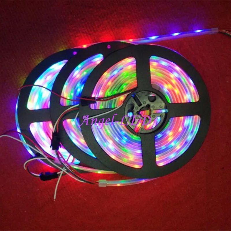 Светодиодные пиксели полоса Лучшая цена 5 м/рулон DC12V ws2811ic 5050 SMD RGB Мечта