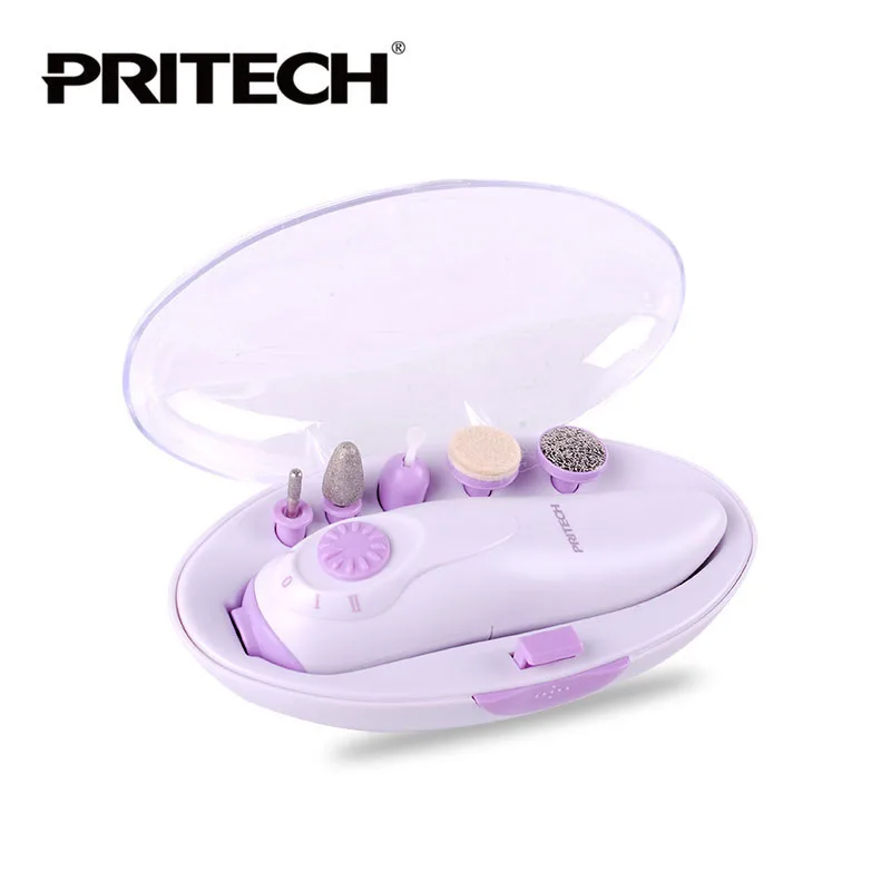 PRITECH 4IN1 Mini Manicure Pedicure Set Nail Polish Tool Carrier Portable Nail Instrument Nail Care Tool