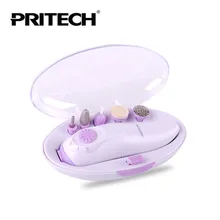 PRITECH 4IN1 Mini Manicure Pedicure Set Nail Polish Tool Carrier Portable Nail Instrument Nail Care Tool