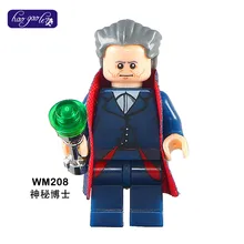 Haogaole WM208 100 шт. 12-й доктор с хромированной ручкой Доктор Кто строительные блоки модель Дети Рождественские подарки