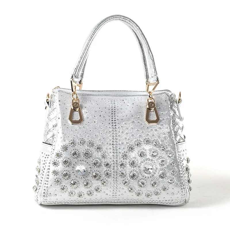 Demin + женская сумка тоут из искусственной кожи со стразами сумки на плечо женские
