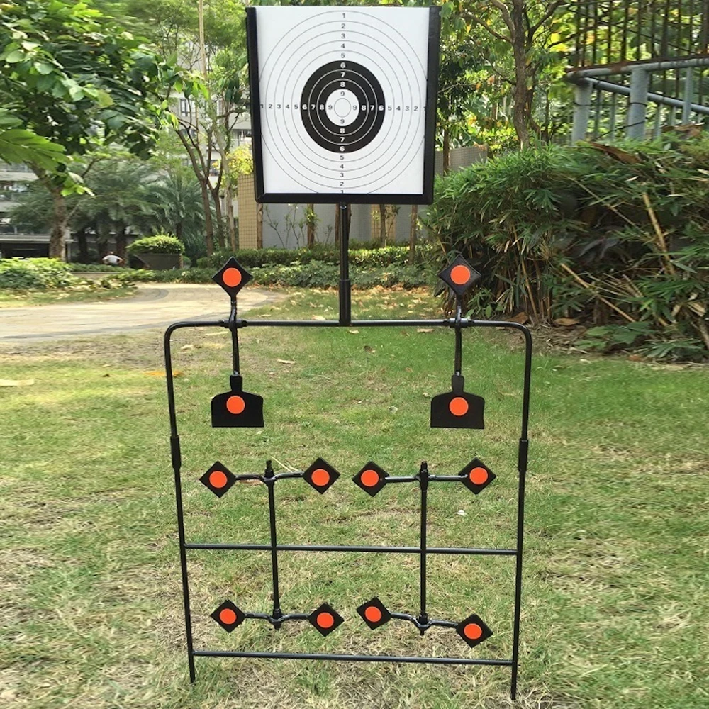 Suitable for paintball shooting 12 small targets will be fired