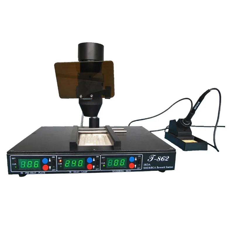 T862 220V IRDA SMD & BGA паяльная станция инфракрасное нагревание IC/мобильный